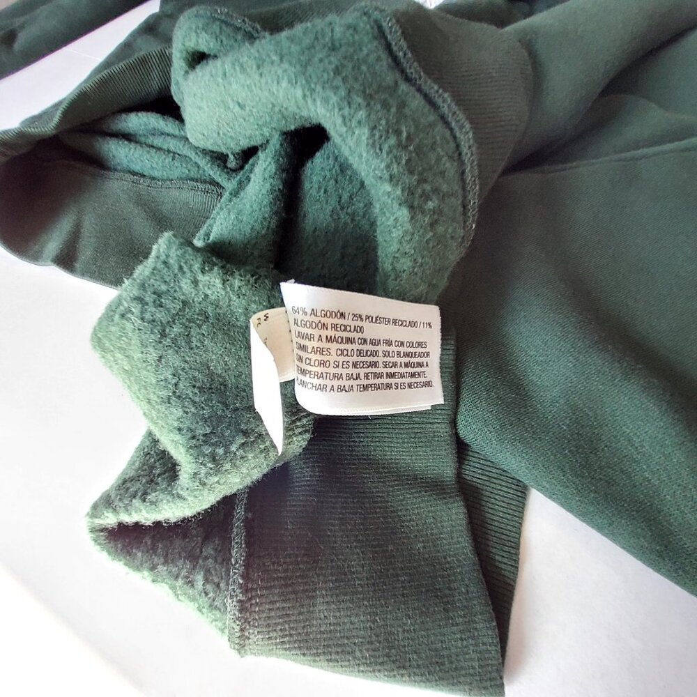 Universal Thread Dark Green Button-Up Mock Neck S… - image 9